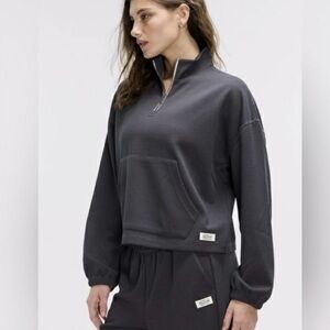 Peloton Gray 1/4 Zip Sweatshirt